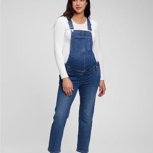 GAP Women's Classic Blue Overalls- Maternity